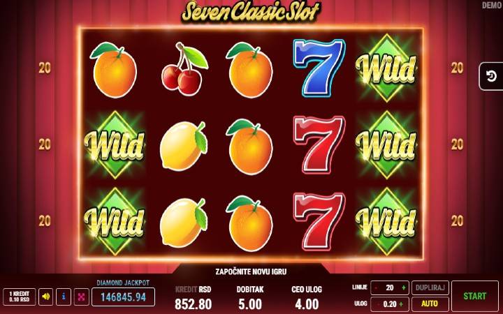 Seven Classic SLot-online casino bonus-besplatni spinovi-balkan casino-džokeri-fazi