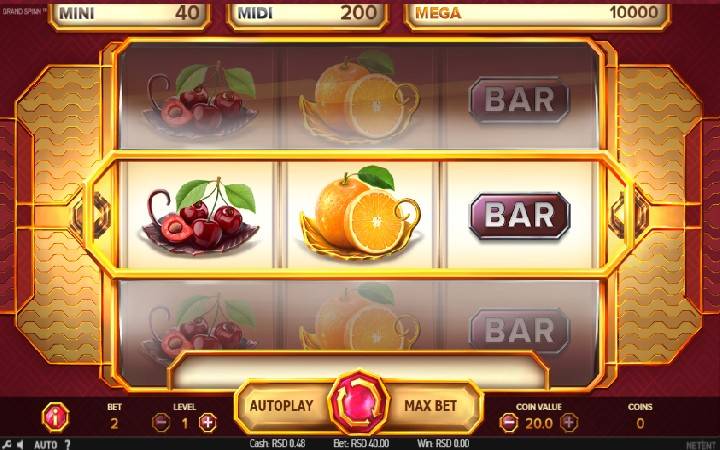 Grand Spinn, Online Casino Bonus