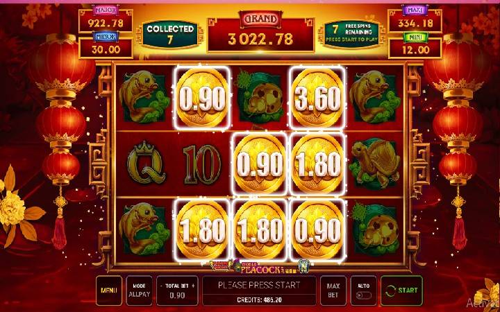 Power Prizes Noble Peacock, Online Casino Bonus