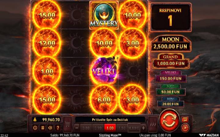 Hold the Jackpot Bonus-Sizzling Moon-online casino bonus-wazdan casino