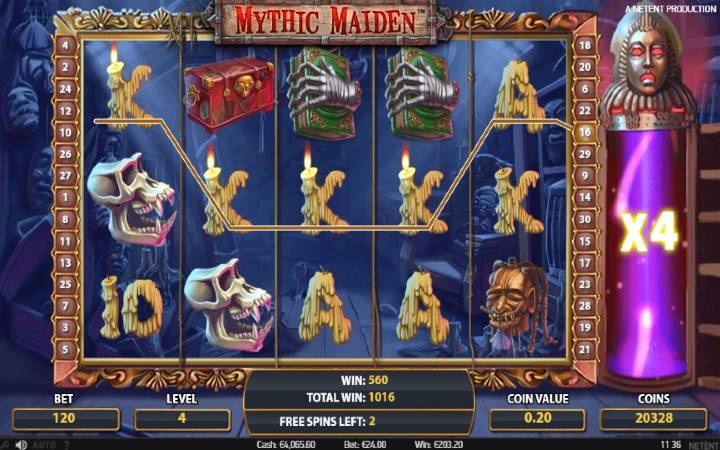 besplatni spinovi-množilac-mythic maiden-online casino bonus-NetEnt