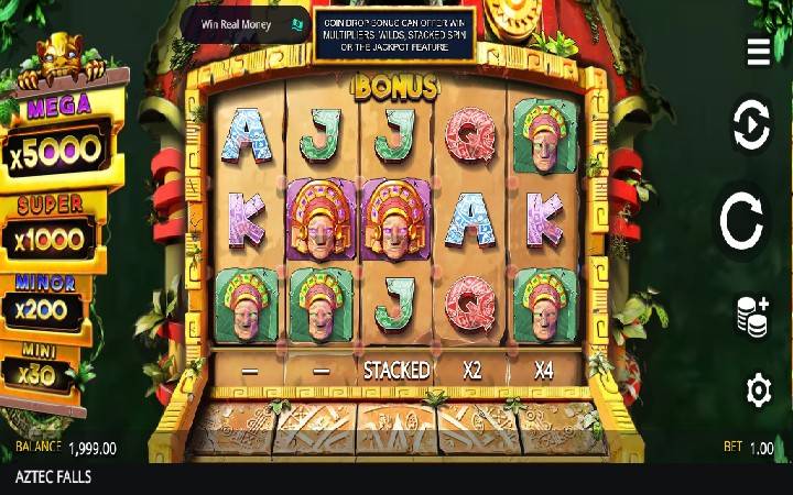 Aztec Falls Online Casino Bonus