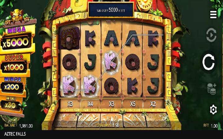 Aztec Falls Online Casino Bonus