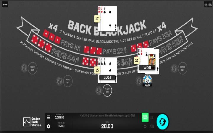 Back Blackjack Online Casino Bonus