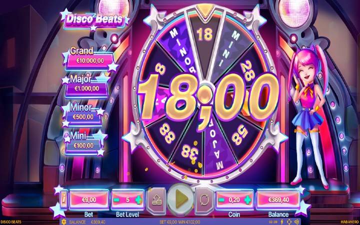 točak sreće-disco beatts-online casino bonus-habanero