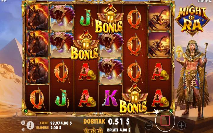 scatter-online casino bonus-might of ra