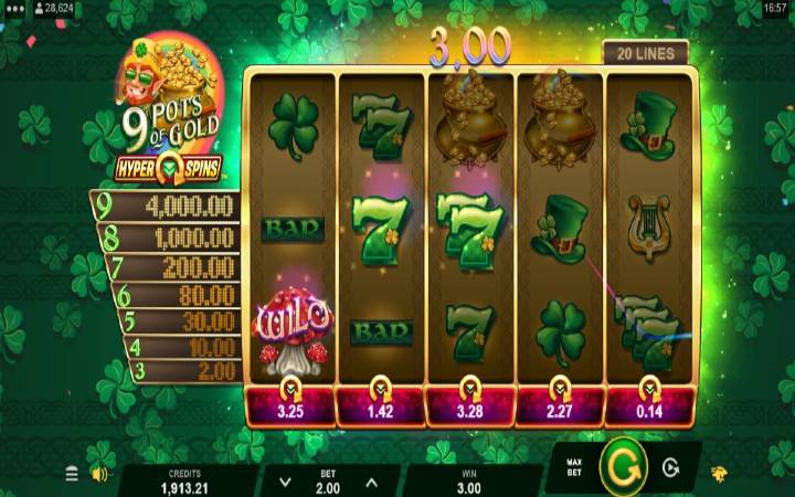 Džoker-online casino bonus-9 pots of gold hyperspins-microgaming