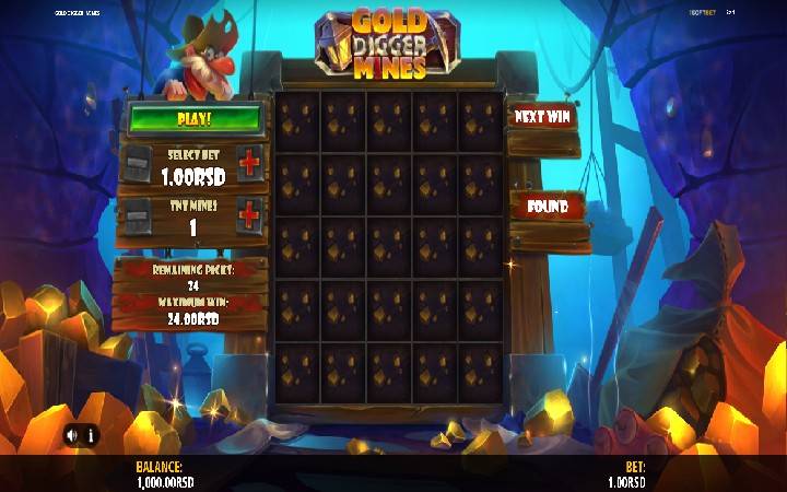 Gold Digger Mines, Online Casino Bonus