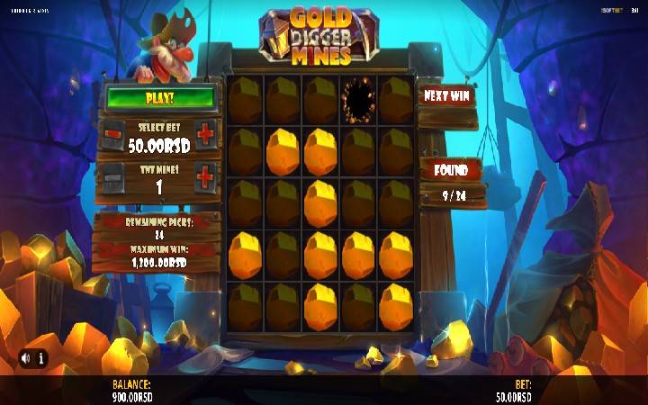 Gold Digger Mines, Online Casino Bonus