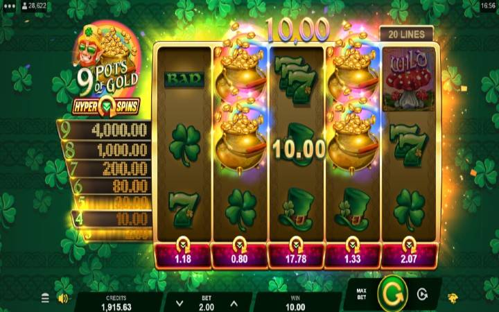 zlatni lonac-online casino bonus-9 pots of gold hyperspins-microgaming