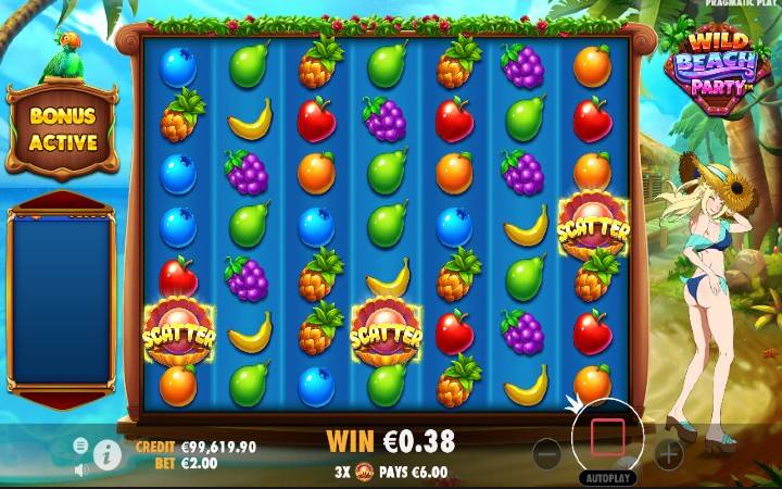 scatter-školjka-wild beach party-online casino bonus-pragmatic play