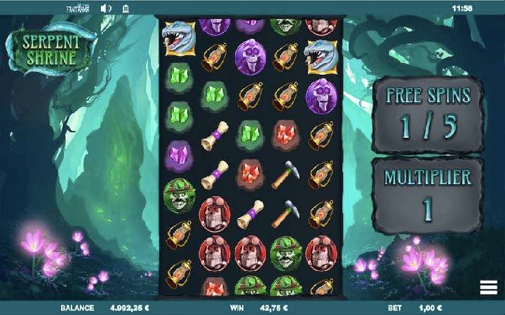 Serpent Shrine, Online Casino Bonus