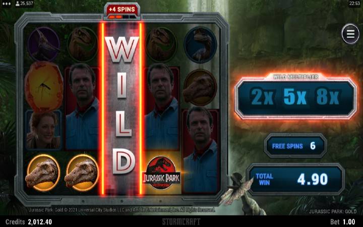 dilophosaurus-online casino bonus-jurassic park gold-microgaming