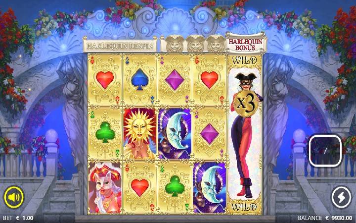Harlequin Carnival Online Casino Bonus