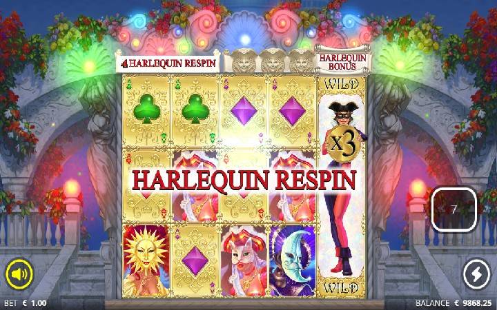 Harlequin Carnival Online Casino Bonus