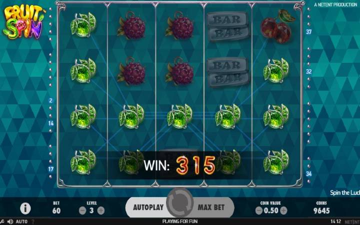 dobitak-voćke-fruit spin-NetEnt-online casino bonus