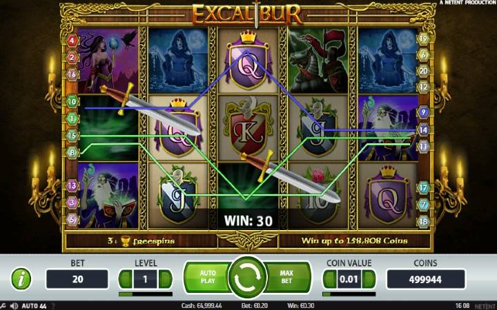 džoker-excalibur-online casino bonus-NetEnt
