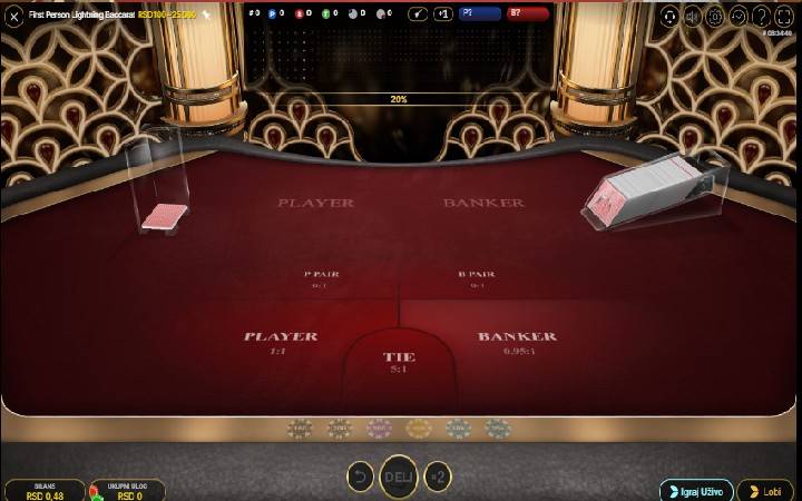 First Person Lightning Baccarat Online Casino Bonus
