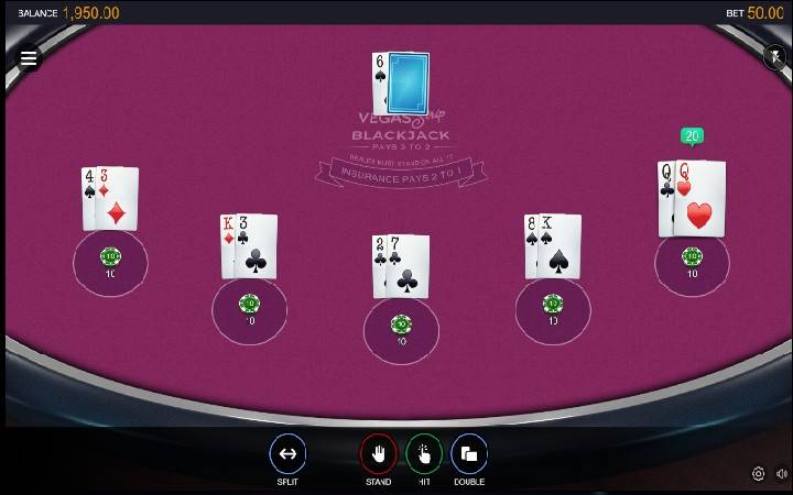 Multihand Vegas Strip Blackjack