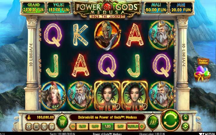 Power of Gods Medusa Easter Online Casino Bonus