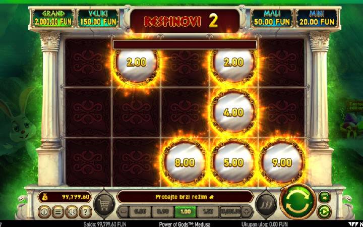 Power of Gods Medusa Easter Online Casino Bonus