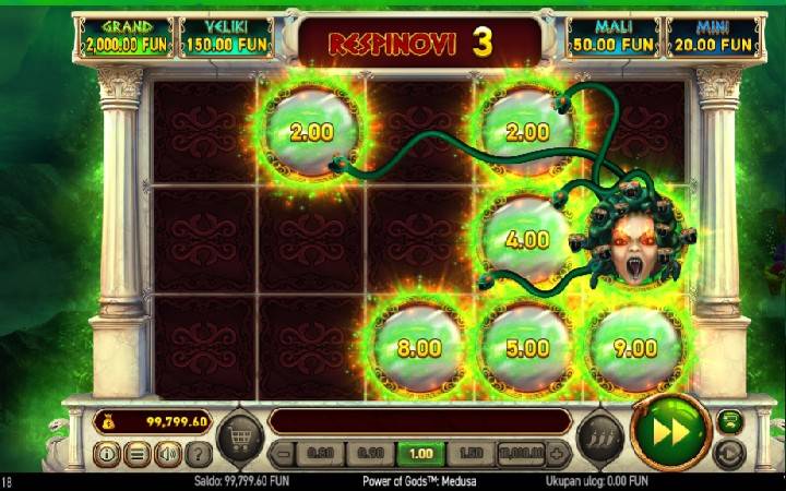 Power of Gods Medusa Easter Online Casino Bonus