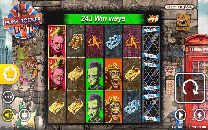 Punk Rocker Online Casino Bonus