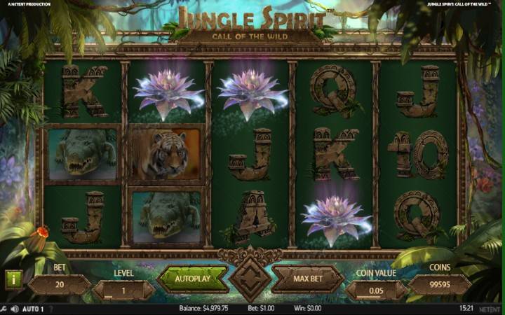Jungle Spirit call of the wild-NetEnt-scatter-online casino bonus