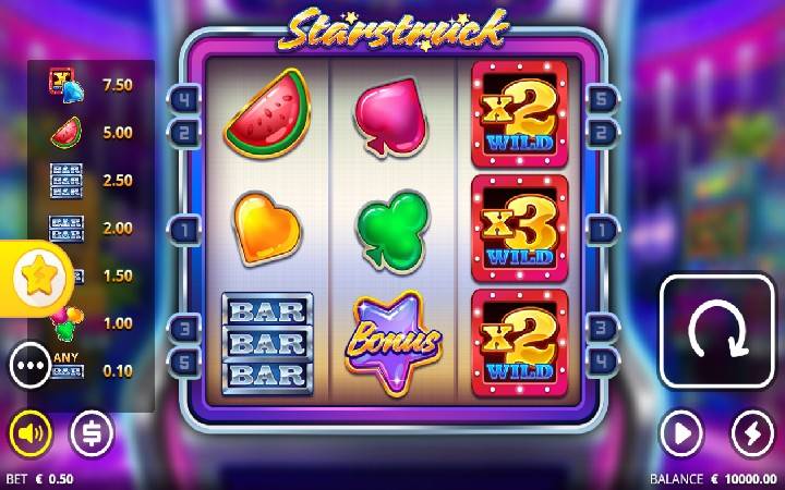 Starstruck Online Casino Bonus