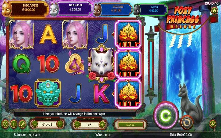 Foxy Princess Deluxe Online Casino Bonus