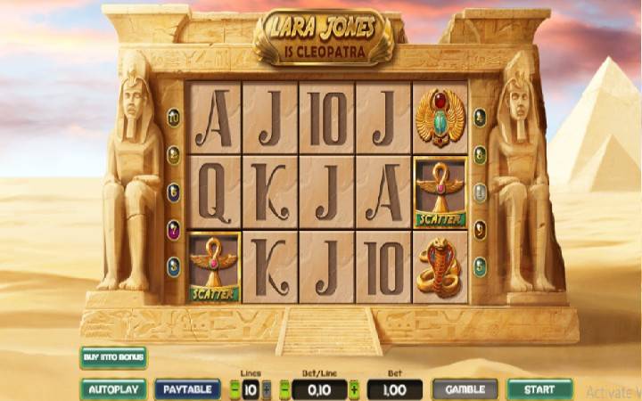 Lara Jones is Cleopatra Online Casino Bonus