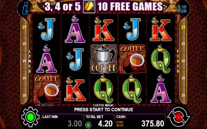 Coffee Magic-CT Interactive-online casino bonus