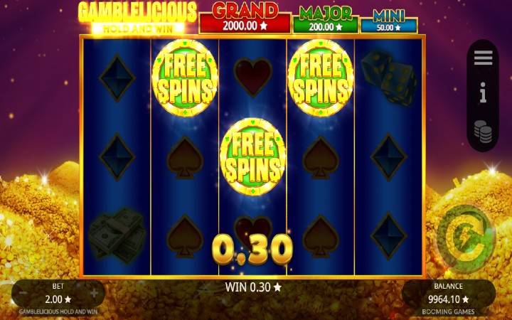 Gamblelicious Hold and Win-booming games-scatter-online casino bonus