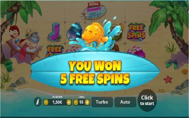 Total Summer Bliss Online Casino Bonus