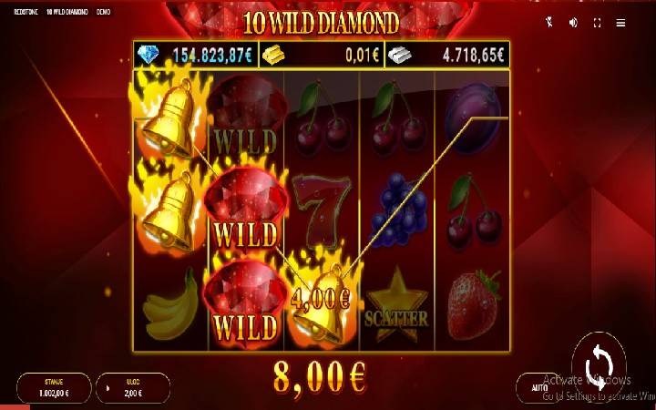 10 Wild Diamond Online Casino Bonus