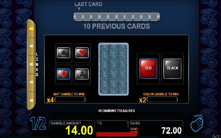 40 Diamond Treasures Online Casino Bonus