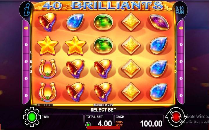 40 Brilliants Online Casino Bonus