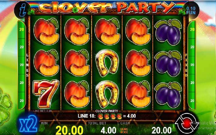 Clover Party Online Casino Bonus