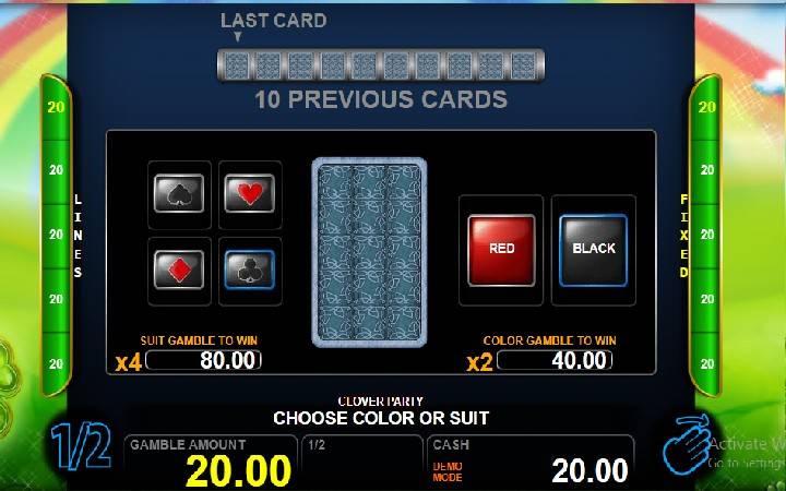 Clover Party Online Casino Bonus