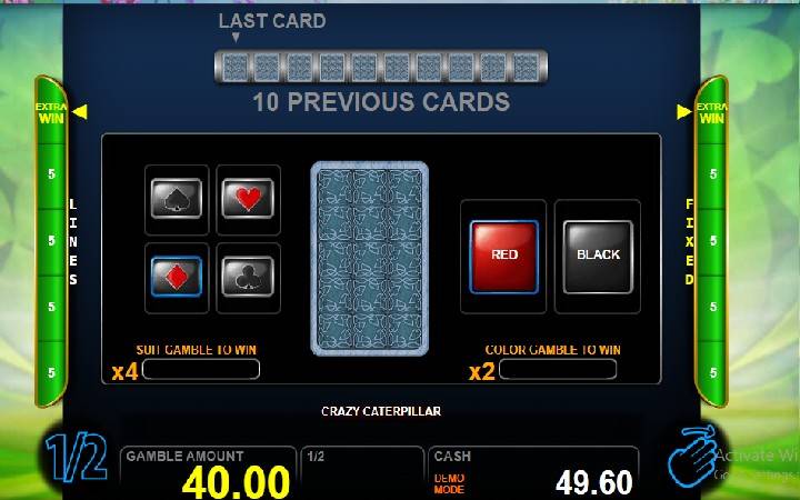 Crazy Caterpillar Online Casino Bonus