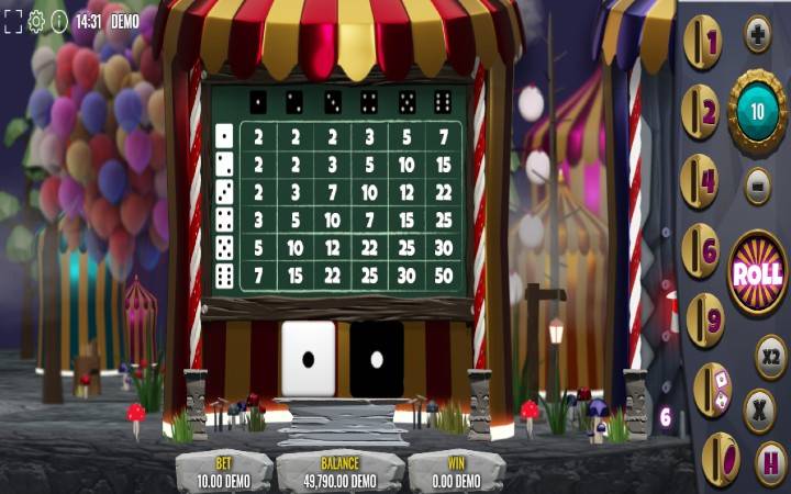 Clown Fever Deluxe-dice game-expanse studios-online casino bonus