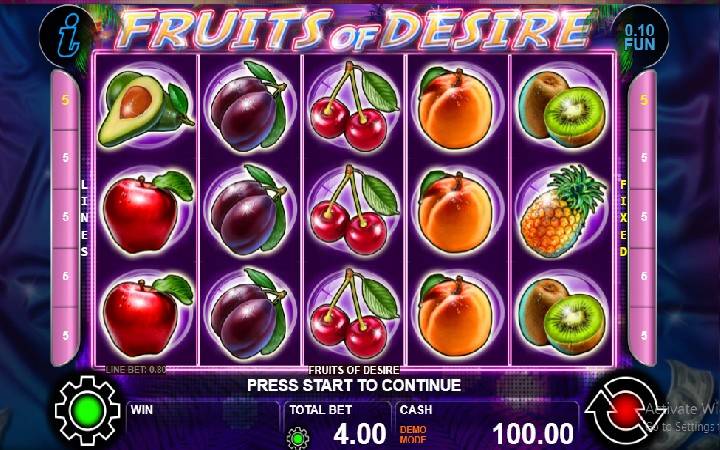 Fruits of Desire Online Casino Bonus
