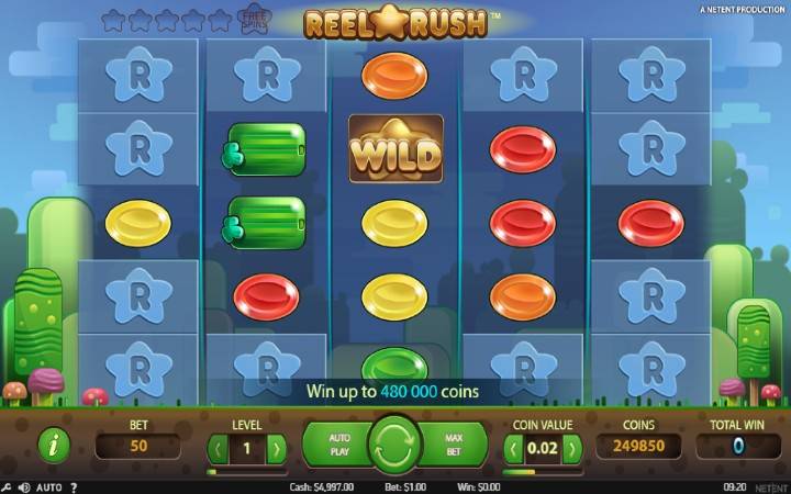 Reel Rush-online casino bonus-NetEnt