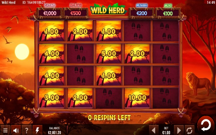 Money Respin Bonus-Wild Herd-online casino bonus-relax