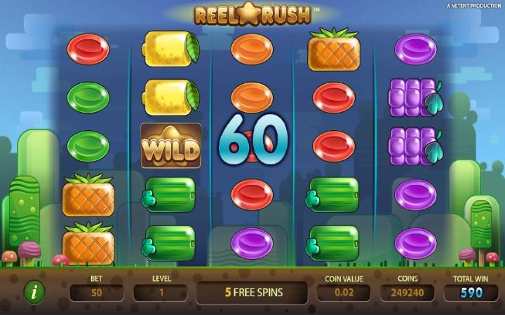 Reel Rush-online casino bonus-besplatni spinovi-NetEnt