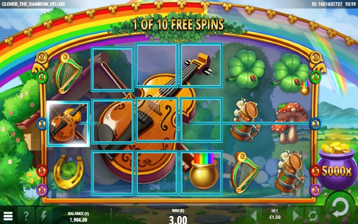 Clover Rainbow 6 Deluxe-online casino bonus-relax-besplatni spinovi-džinovski simboli