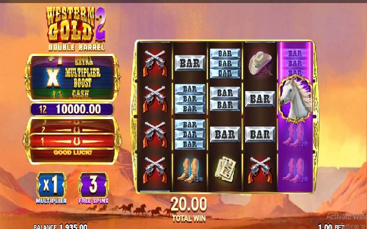 Western Gold 2 Online Casino Bonus