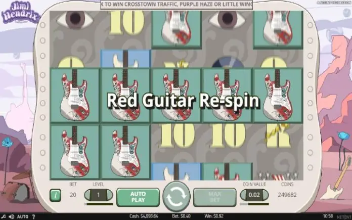 Red Guitar Respin-jimi hendrix online slot-džimi hendriks-online casino bonus