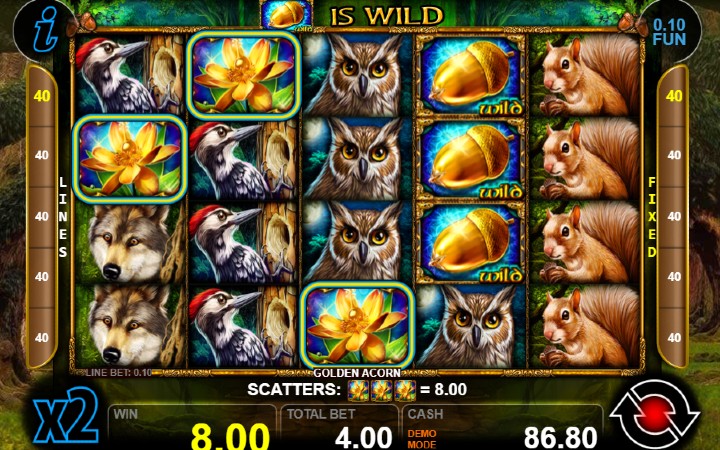 Golden Acorn-CT Interactive-scatter-online casino bonus