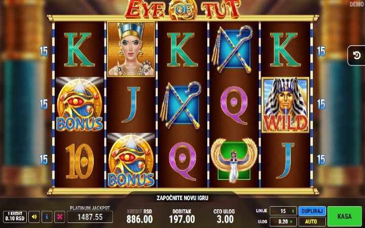 Eye of Tut-scatter-online casino bonus-fazi